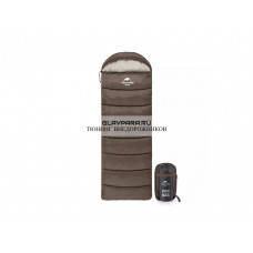 Мешок спальный Naturehike U250, (190х30)х75 см, (левый) (ТК: +6C), коричневый
