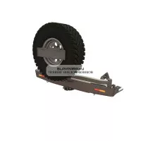Бампер силовой задний STC Mitsubishi L200 2019+ квадрат,калитка центр,фонари