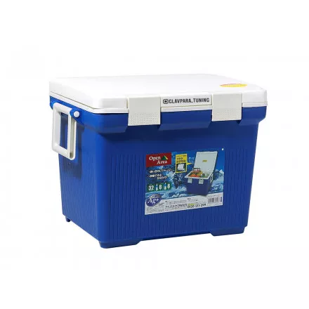 Термобокс IRIS Cooler Box CL-32, 32 литра синий/белый