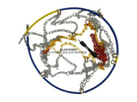 Цепи противоскольжения для легковых автомобилей KN080 комплект 2 шт