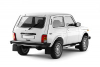 Защита порогов с накладками диаметром 76 мм (НПС) LADA 4x4 2121 c 1995 / Urban c 2015