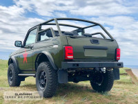 Бампер задний силовой Niva-Parts для LADA NIVA 4x4 с проушинами и кронштейном под домкрат (NP-00264)