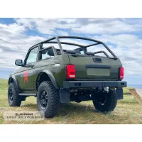 Бампер задний силовой Niva-Parts для LADA NIVA 4x4 с проушинами и кронштейном под домкрат (NP-00264)