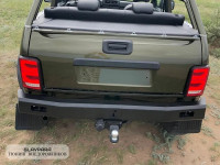 Бампер задний силовой Niva-Parts для LADA NIVA 4x4 с проушинами и кронштейном под домкрат (NP-00264)