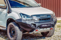 Силовой бампер передний RIVAL алюминиевый для Isuzu D-MAX 2017-2019 (без ПТФ) 2D.9101.1-NL