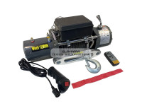 Лебедка электрическая 12V Electric Winch 12000lbs / 5443 кг IP66 синтетический трос 8х15 (влагозащита, радиоуправление)	