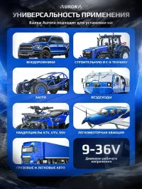 Всепогодная светодиодная балка Aurora ALO-S6-6-R5H1 90W комбинированный дальний свет 10° + 20° однорядная Всепогодная светодиодная балка Aurora ALO-S6-6-R5H1 90W комбинированный дальний свет 10° + 20° однорядная