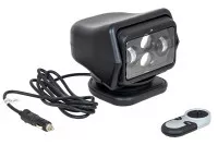Фара-искатель 12V 60W LED с дистанционным управлением, черный,цок-H3 (180х180х175мм) на магните