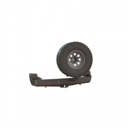 Бампер силовой задний STC Mitsubishi Pajero Sport 1996-2008 калитка центр