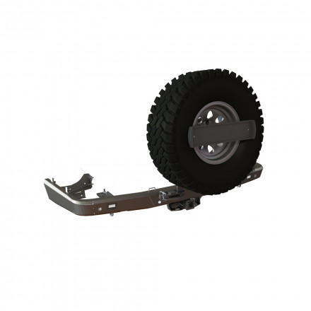 Бампер задний Toyota Land Cruiser 200 2008-2015 калитка центр, фары заднего хода