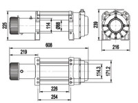 Лебедка электрическая для эвакуатора Master Winch X16800 24V 7640 кг со стальным тросом