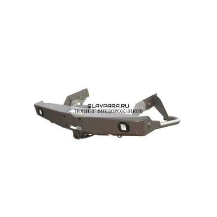 Бампер силовой задний STC для Mitsubishi L200 2015+/Fiat Fullback квадрат, лебедка,под птф