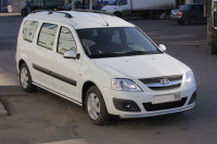 Защита порогов прямая диаметром 51 мм (НПС) LADA Largus с 2012