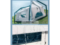 Палатка Naturehike Lingfeng Air 12.0 2-местная, быстросборная, надувной каркас, бело-голубая