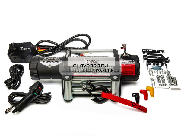 Лебедка электрическая T-MAX 12V HEW-9500 X Power 4305 кг (влагозащищенная)