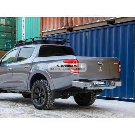 Бампер силовой задний RIVAL алюминиевый Mitsubishi L200 2015-2018 (2D.4003.1-NL) Бампер силовой задний RIVAL алюминиевый Mitsubishi L200 2015-2018 (2D.4003.1-NL)