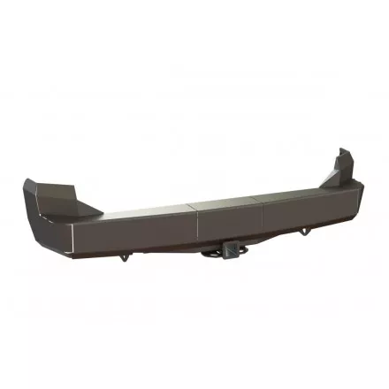 Бампер задний силовой STC на Mitsubishi Pajero Sport I 1996-2008 с квадратом под фаркоп