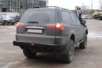 Бампер задний силовой OJ для Mitsubishi Pajero Sport 2009-2015 (03.137.01)
