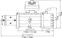 Лебёдка электрическая 12V Runva 9500-Q EVO lbs 4350 кг Спорт